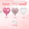 12-Pack 18in Pink & Rose Gold Heart Foil Balloons – Mylar Party Decor for Birthday, Baby Shower & Wedding